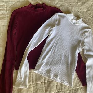 Two turtle neck long sleeve